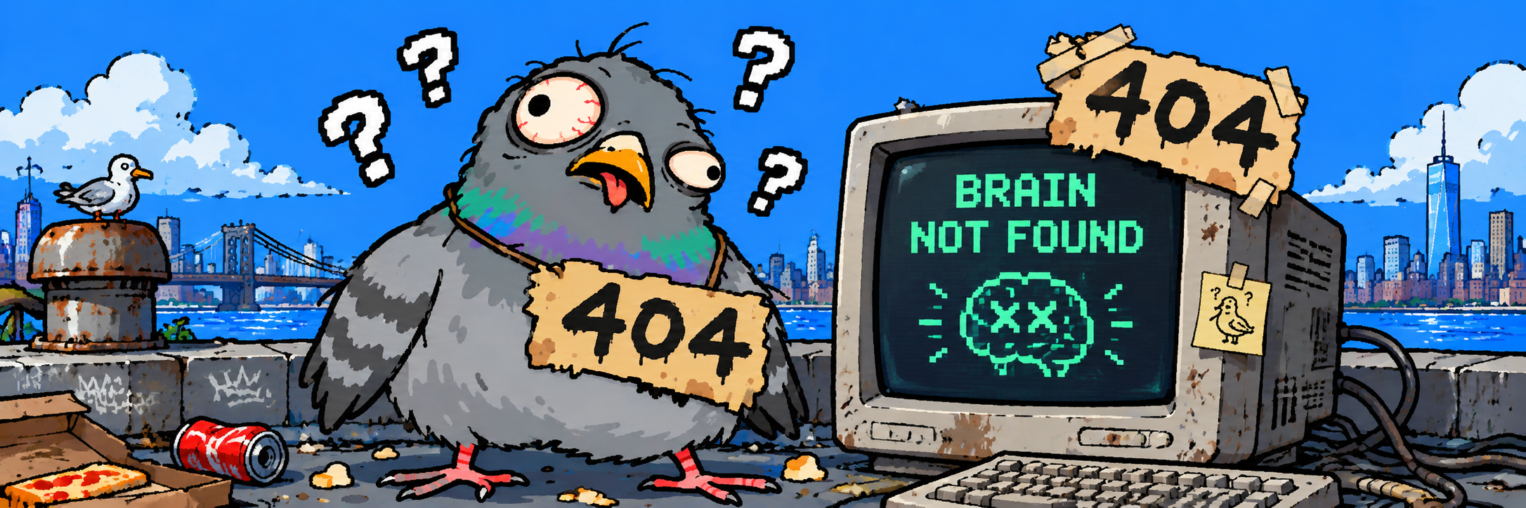 404 Pigeon banner